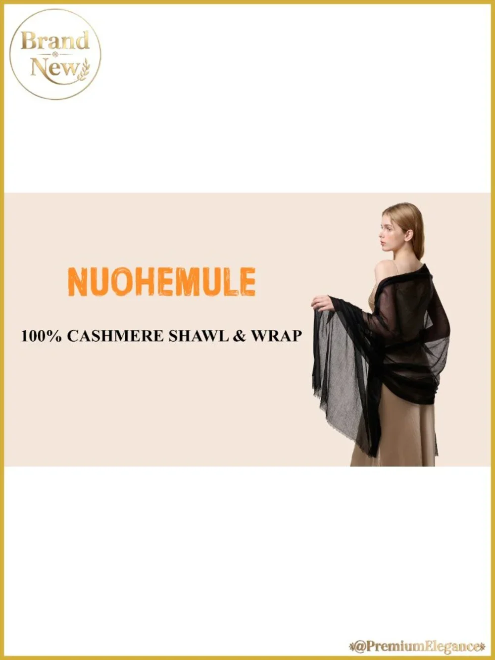 100% Cashmere Shawl Wrap Women Oversized Sheer Thin Scarf All Season Gift